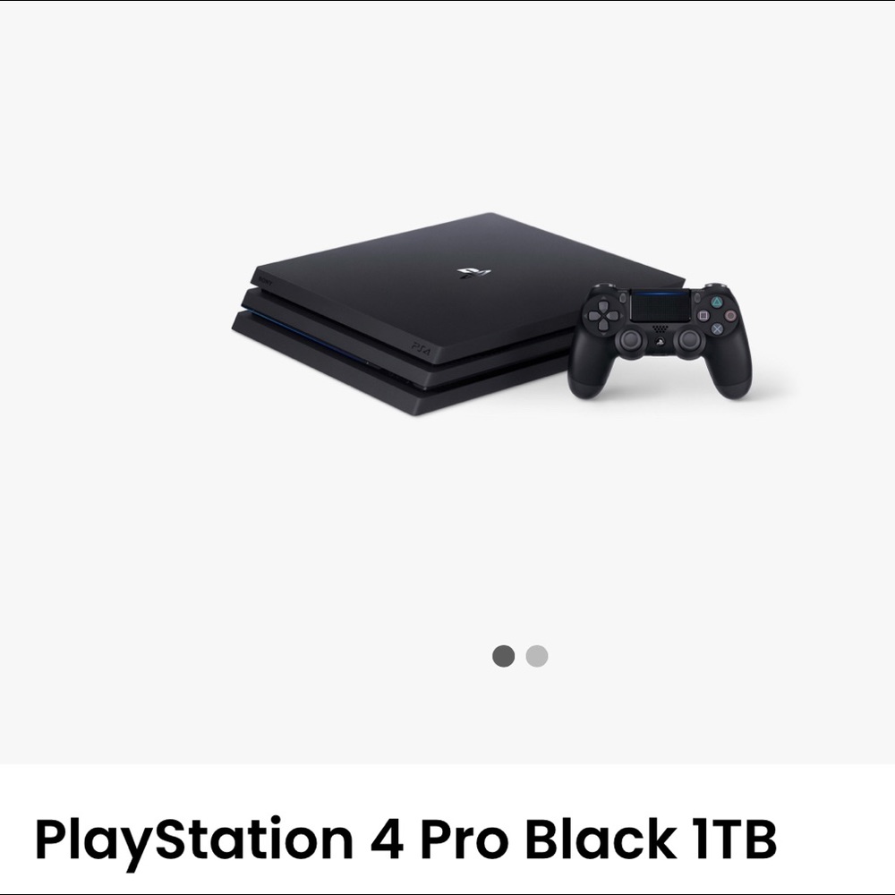 PS4 pro1tb with 2 remotes really nice headset and games